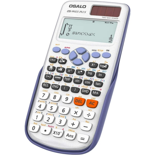 Scientific Calculator 417 Function 2 Line 10+2 Digits Written Display Solar Scientific Calculator (OS 991ES Plus)
