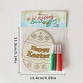 thumbnail image 2 of Easter DIY Wooden Drawing Board Kids Painting Coloring Craft Decoration Easter Rabbit, 2 of 3