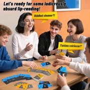 Huge Wave Party Games Board Games for Adults, Lip Reading Game Based On The Headphone Challenge, 2+ Players 40,000 Funny Phrase Combos (Ages 17+)