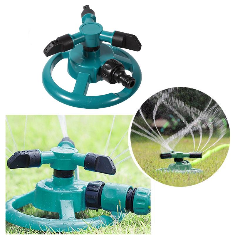 OTVIAP 3 Nozzle Irrigation,360° Fully Circle Rotating Watering