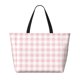 thumbnail image 2 of Fotbe Pink Checkboard Bolsa de Viaje para Playa - Resistente al Agua, Bolsa Tote de Gran Capacidad y Ligera con 7 Bolsillos para Mujeres y Hombres, 2 of 7