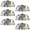 Multicolored 10, variant on PhooArto 6 Pcs Cup Drawer Pulls, Purple Wisteria Flowers Pattern Shell Shape Handles Cabinet Knobs for Dresser Cupboard Closet Wardrobe with Screws