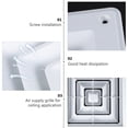 thumbnail image 5 of 6pcs Air Vent Cover Ventilation Grille Air Outlet Vent Cover Grille Register for Ceiling, 5 of 8