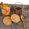 thumbnail image 5 of 2X Glass Food Airtight Jar Twist Lid Kitchen Candy Storage Jar Bamboo Food With Nest, 5 of 5