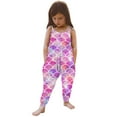 thumbnail image 2 of uublik Girls Rompers with Pockets Mermaid Strap Romper Summer Outfits, Size 1T-6, 2 of 5
