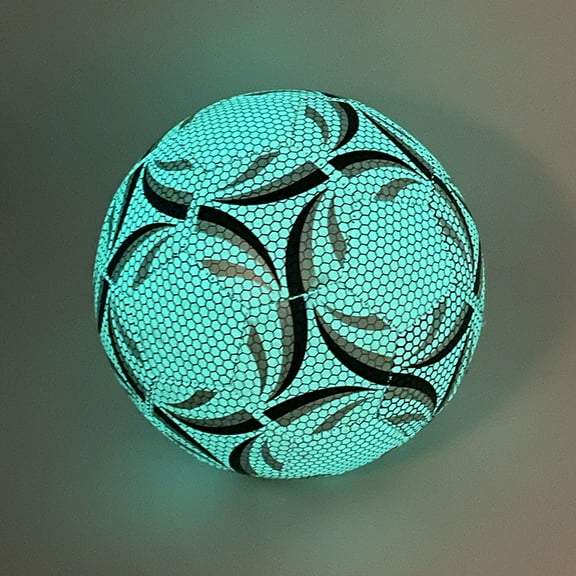 Size 5 Luminous Soccer Ball, Durable PU football Indoor/Outdoor Training and Match