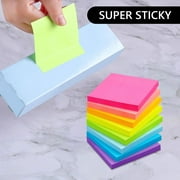 Tripumer 8 Pack Bright Sticky Pads Sticky Notes 3 x 3 in Self-Stick Note Pads 8 Colors
