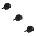 thumbnail image 4 of Thinsony Breathable Fabric Sweat-absorbing Cap With Rings For Comfortable Fit All Day Ring Baseball Cap Hat Wide Application Black 3Set, 4 of 6