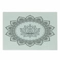 thumbnail image 1 of Lotus Flower Cutting Board, Round Concept in the Form of a Mandala with a Flower in the Middle, Decorative Tempered Glass Cutting and Serving Board, in 3 Sizes, by Ambesonne, 1 of 2