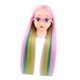 thumbnail image 5 of Cabeza de maniquí de entrenamiento para niños, cabeza de muñeca de práctica de estilismo, modelo de cabeza de muñeca de 25,59 pulgadas con abrazadera Estilo C, 5 of 8