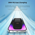 thumbnail image 2 of Cargador Rápido VENTION 30W GaN Compacto + Cable USB-C a USB-C 1 Metro 60W, 2 of 7