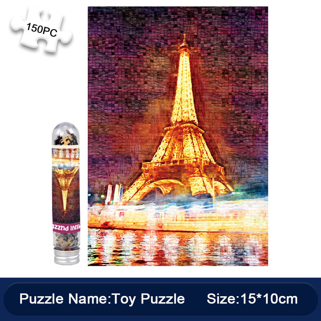 500 Pcs Kid Adult Puzzle Retro Poster Eiffel Tower Jigsaw Educational Toys Gift 