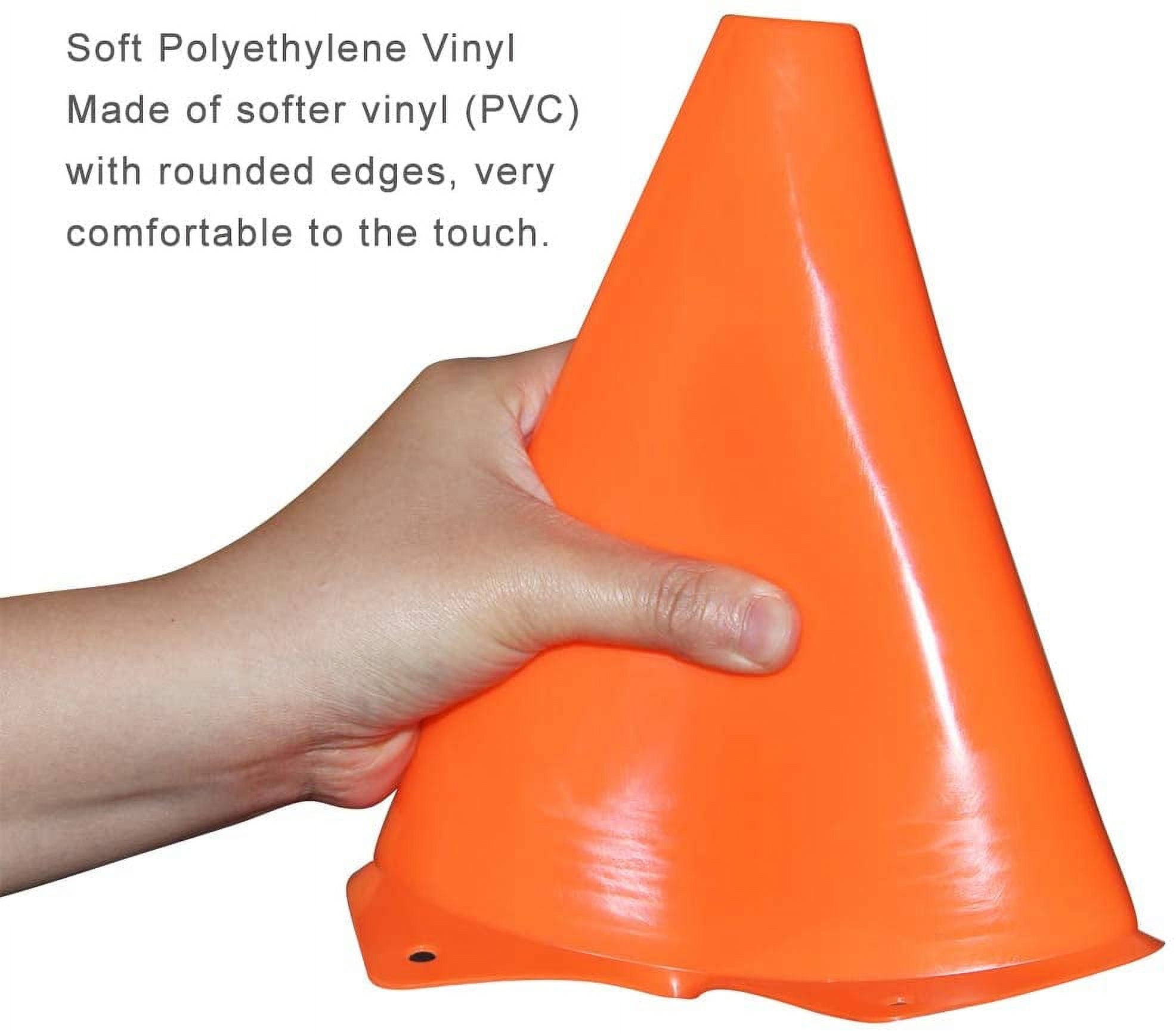Football Training Sign Dish Plate Cone Obstacle Marker Cones Football Cones  Football Training Cones (5pcs, Jaune + rouge + vert + bleu + orange)