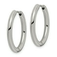 thumbnail image 2 of Primal Steel Stainless Steel 3mm Hinged Hoop Earrings, 2 of 7