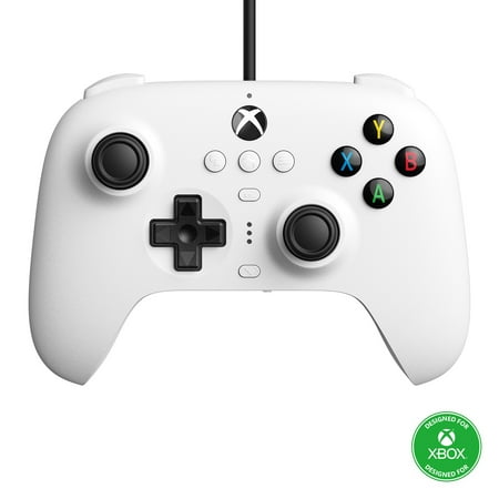 8Bitdo Ultimate Wired Controller for Xbox Series X, Xbox Series S, Xbox One, Windows 10 & Windows 11 - Officially Licensed (White)