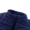 thumbnail image 3 of Girls Quilted Puffer Vests Lightweight Zip-Up Cotton Padded Vest Stand Collar Winter Warm Trendy Sleeveless Jackets Navy, 3 Years, 3 of 7