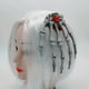 thumbnail image 4 of Tocado de Flores Rosas para Mujer, Pinza para El Pelo con Diseño de Esqueleto, Pasador de Mano con Calavera, Accesorio para El Pelo con Flores, Broche de Mano con Calavera Punk Vintage., 4 of 7
