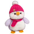 thumbnail image 2 of Tanglewen Cute Stuffed Penguin & 12" Penguin with Scarf and Hat & Soft Partner,Birthday Gift for Children-Red,Penguin Plush,Penguin Stuffed Animal,Small Stuffed Animals, 2 of 5