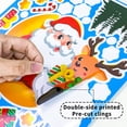 thumbnail image 2 of Pegatinas de copos de nieve para decoración navideña, pegatinas estáticas de Papá Noel, alce y muñeco de nieve, pegatinas para ventanas de Feliz Navidad, 2 of 4