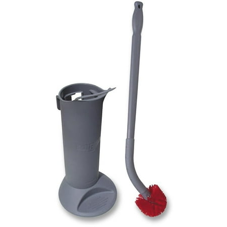 Unger Ergo Toilet Bowl Brush Set, Gray, 1 / Kit (Quantity)