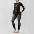 thumbnail image 5 of Drie Warm Thermals for Women Women's Thermal Underwear Sets Lightweight Warm Base Layers Quick Dry Wicking Top and Bottom for Winter Grey,XL, 5 of 7