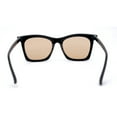 thumbnail image 4 of Womens Folded Horn Rim Tip Rectangle Fashion Sunglasses Black Light Brown, 4 of 4