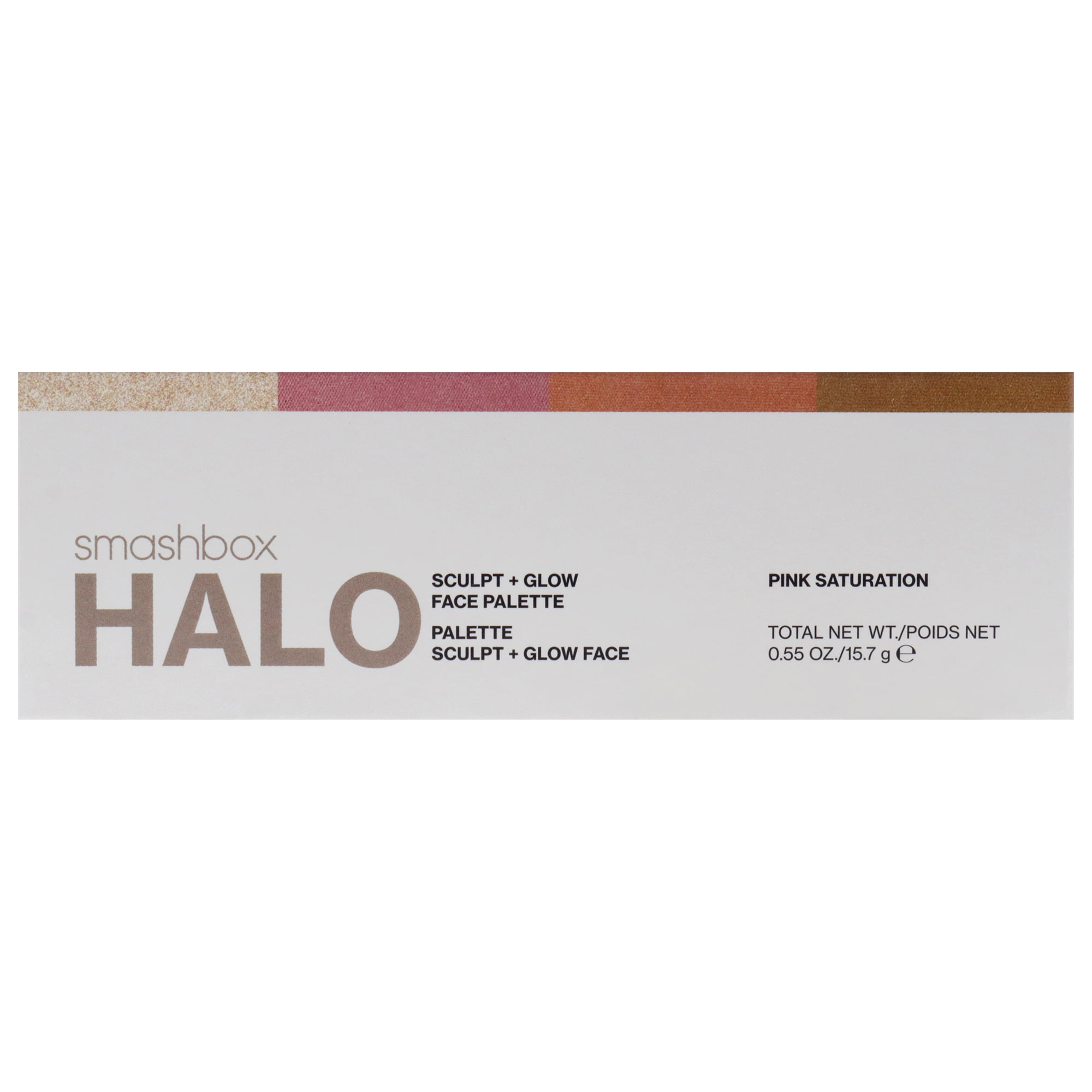 SmashBox Halo Sculpt Plus Glow Face Palette - Pink Saturation , 0.55 oz Makeup