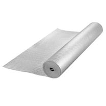 SKYSHALO Dual-Layer Insulation Wrap, EPE Foam with Aluminum Foil, 3.2 mm 48x25 ft, Reflective Heat Barrier, Ideal for Windows, RV Roofs
