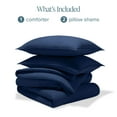 thumbnail image 5 of Bare Home Down Alternative Comforter Set - 3-Pieces - All Seasons - King, Dark Blue, 5 of 6