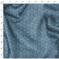 thumbnail image 4 of Soimoi Tissu Poly Georgette Rayures & Baleine Poisson Océan Imprimé Tissu au Mètre 52 Pouces de Large, 4 of 5