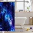 thumbnail image 3 of Manfei Dreamy Nebula Galaxy Shower Curtain 72Wx84L,Celestial Sparkling Stars Print Bathroom Shower Curtain, 3 of 5