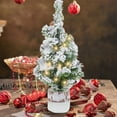 thumbnail image 5 of Guozer Mini Christmas Tree Tabletop Small Christmas Tree with Base for Christmas Decor Party Home Table Crafts Decorations Christmas Decor 15.74In, 5 of 7