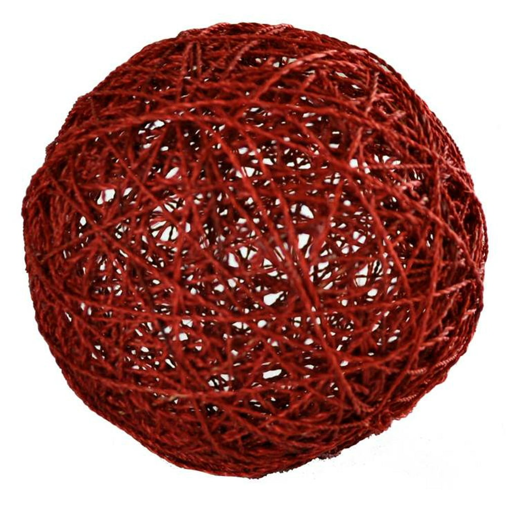 Decorative Ball in Red (3 in. Dia.)