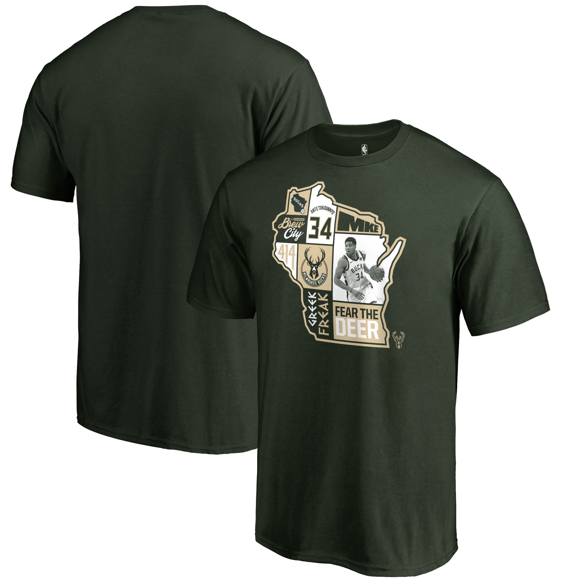 milwaukee bucks tee shirts