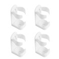 thumbnail image 2 of 4 Pcs Wall Mounted Clothes Hanger Toothbrush Holder Toothbrush Toothpaste Holder Wall Toothbrush Storage Rack, 2 of 3