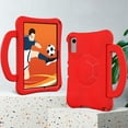 thumbnail image 4 of SaniMore for Samsung Galaxy Tab A9 Plus 12.4" 2023 SM-X810/X816/X818 Case, Shockproof Full-Body Handle Stand Tablet Protective Kids-friendly Lightweight Cover, Red, 4 of 6