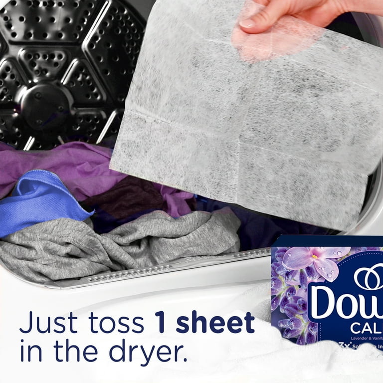 Downy Infusions Calm Mega Dryer Sheets, Lavender and Vanilla Bean