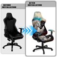 thumbnail image 5 of HUIACONG Cool Horse Gaming Chair Cover with Armrest Covers Stretchy Desk Chairs Covers Slipcover Protectors Washable Gaming Chair Covers Set for Home, Shop, Office, 5 of 8