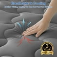 thumbnail image 4 of INGALIK Premium 400TC Quilted Mattress Pad, Olympic Queen, Cooling Breathable Topper, Fluffy Soft Protector, 8-21" Deep Pocket, Light Gray, 4 of 11