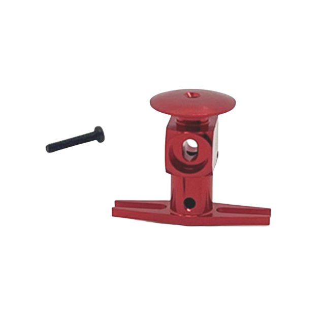 Yinanstore Tête de Rotor en Métal pour Hélicoptère RC Accessoire Facile à Installer Pièces de Mise à Niveau Robustes Remplacements pour Hélicoptère Télécommandé K127 Rouge