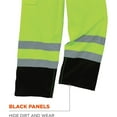 thumbnail image 6 of Ergodyne GloWearÂ® 8918BK Class E Black Bottom Rain Bibs, Lime, S, 6 of 6