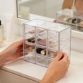 thumbnail image 4 of zhangmingg Clear Acrylic Stackable Drawer Organizer for Desk Storage Makeup Jewelry Pens and Craft Supplies, 4 of 6