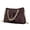 Chocolate, variant on Marvila Minimalist Vegan Leather Chain Ruched Shoulder Bag by Mia K