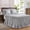 Gray-California King, variant on Ruffle Skirt Bedspread Set - 30" Long Drop Vintchic Ruffled Summer Coverlet Bed Spreads Quilt Boho Bedding Farmhouse Style Lightweight Luxuriorustic 2 Piece Size Pink