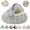 Coffee, variant on Cozy Cocoon Covered Pet Bed for Dogs, Plush Hooded Cave-Style Dog Bed with Removable Washable Cover, Soft Indoor Sleeping Nest for Medium Pets