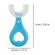 thumbnail image 5 of Cepillo de dientes en forma de U para niños con cabeza de cepillo de silicona Cepillo de dientes de masaje para blanquear Cepillo de dientes en forma de U Cepillo de dientes de boca completa para niños (2-6 años (azul + rosa)) Ormromra 223320-1, 5 of 8