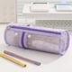 thumbnail image 5 of Bolsa de Maquillaje Pequeña Bolsa de Almacenamiento de Malla Redonda Bolsa de Almacenamiento de Maquillaje Bolsa de Almacenamiento de Cepillo de Maquillaje Redondo Bolsa Cosmética de Gran Capacidad Bo, 5 of 6