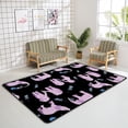 thumbnail image 4 of SKYSONIC Area Rug Pattern of Pink Elephants Nursery Rug Floor Mat Kids Playing Mat for Living Room Bedroom, 72x48 in, 4 of 6