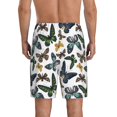 thumbnail image 2 of Balery Watercolor Butterflies Men's Cotton Knit Pajama Shorts Waistband & Pockets,Short Pajama Pants-3X-Large, 2 of 8