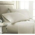 thumbnail image 2 of Bed Sheets Set Wrinkle-Free 1500 Series 4-Piece Bed Sheet Set - FLOWERS Collection - Deep Pocket, Queen, Lily-Grey, 2 of 2